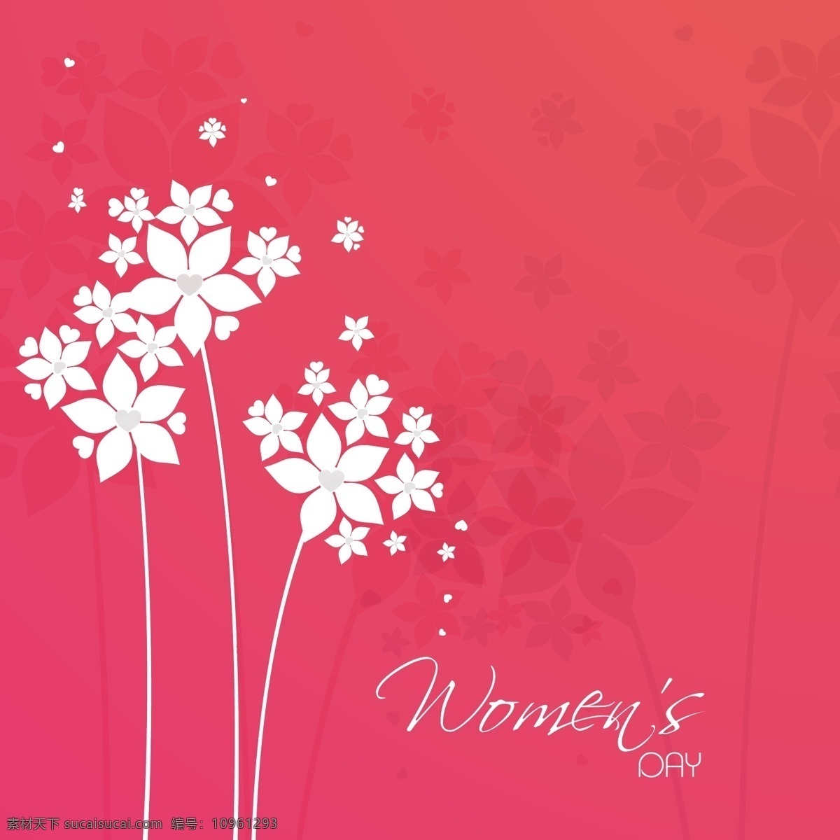粉红色 三八妇女节 贺卡 妇女节 妇女节贺卡 海报 鲜花 花卉 源文件 粉色