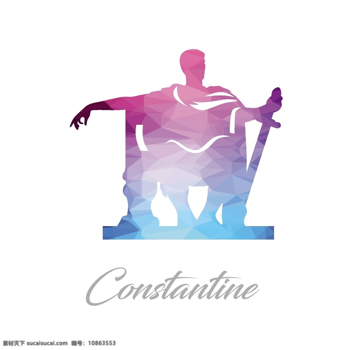 constantine 多边形的形状 标志 抽象背景 抽象 旅游 城市 图标 建筑 几何 世界 三角形 艺术 多边形 形状 图形 轮廓 符号 几何背景 现代