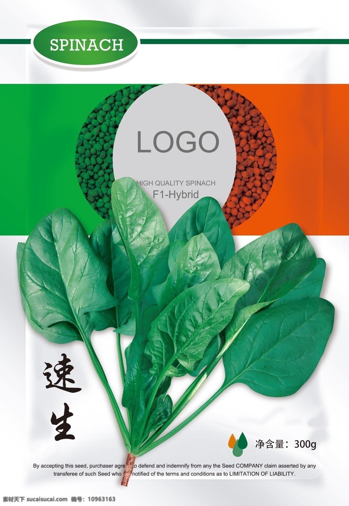 菠菜包装素材 菠菜 国外 种子 蔬菜 欧美 书法 拼接 分层