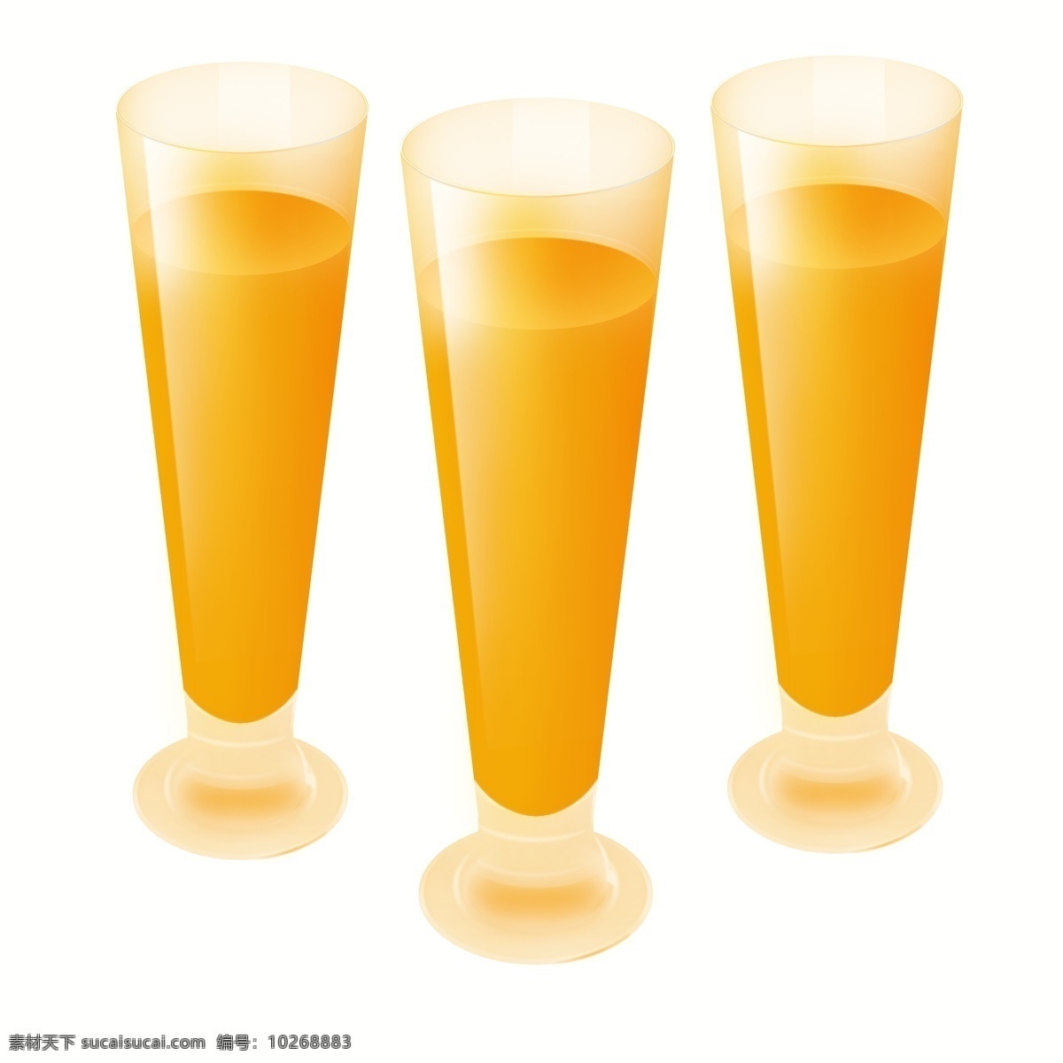 果汁 橙汁 长脚 玻璃杯 金黄色 两 杯 长杯 竖杯 大杯 金黄色果汁 满满果汁 满满橙汁 大杯果汁 大杯橙汁
