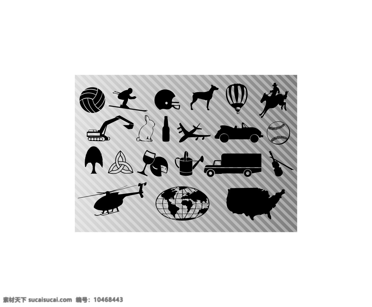 图形 图标 矢量 集 飞机 旅行 奶酪 牛仔 头盔 矢量图 其他矢量图