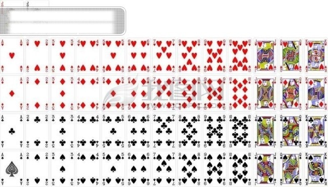 扑克牌 54 张 格式 矢量图 其他矢量图