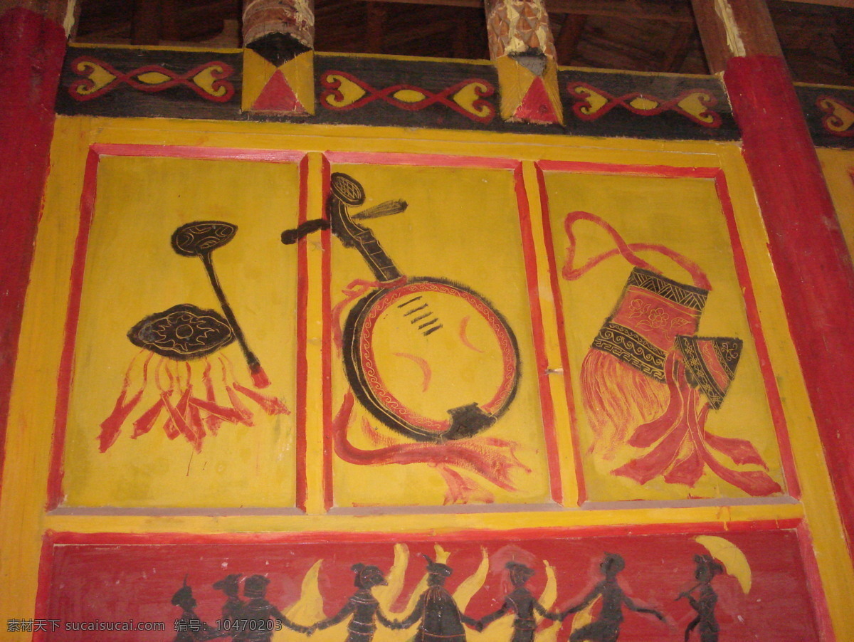 彝族乐器 彝族 彝文化 彝族用品 月琴 口弦 漆画 装饰画 漆器 用品 文化 美术绘画 文化艺术