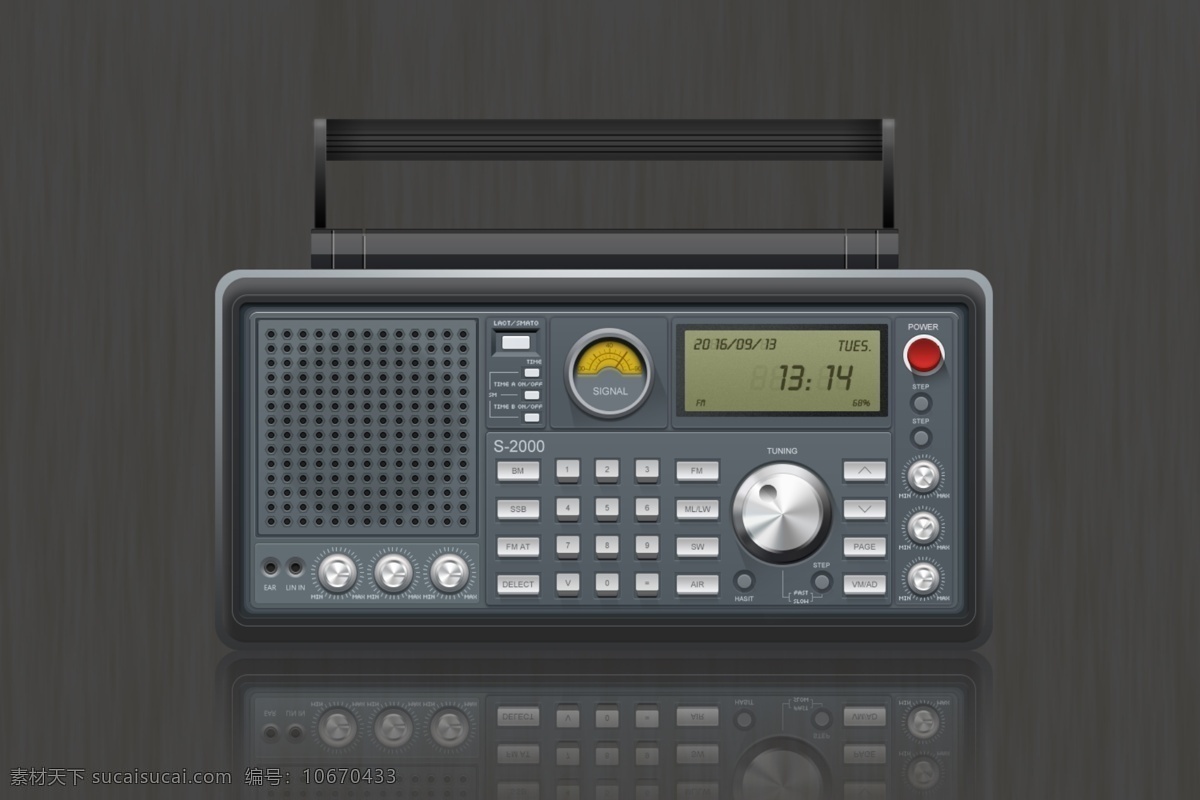 收音机 拟 物 图标 超写实图标 拟物图标