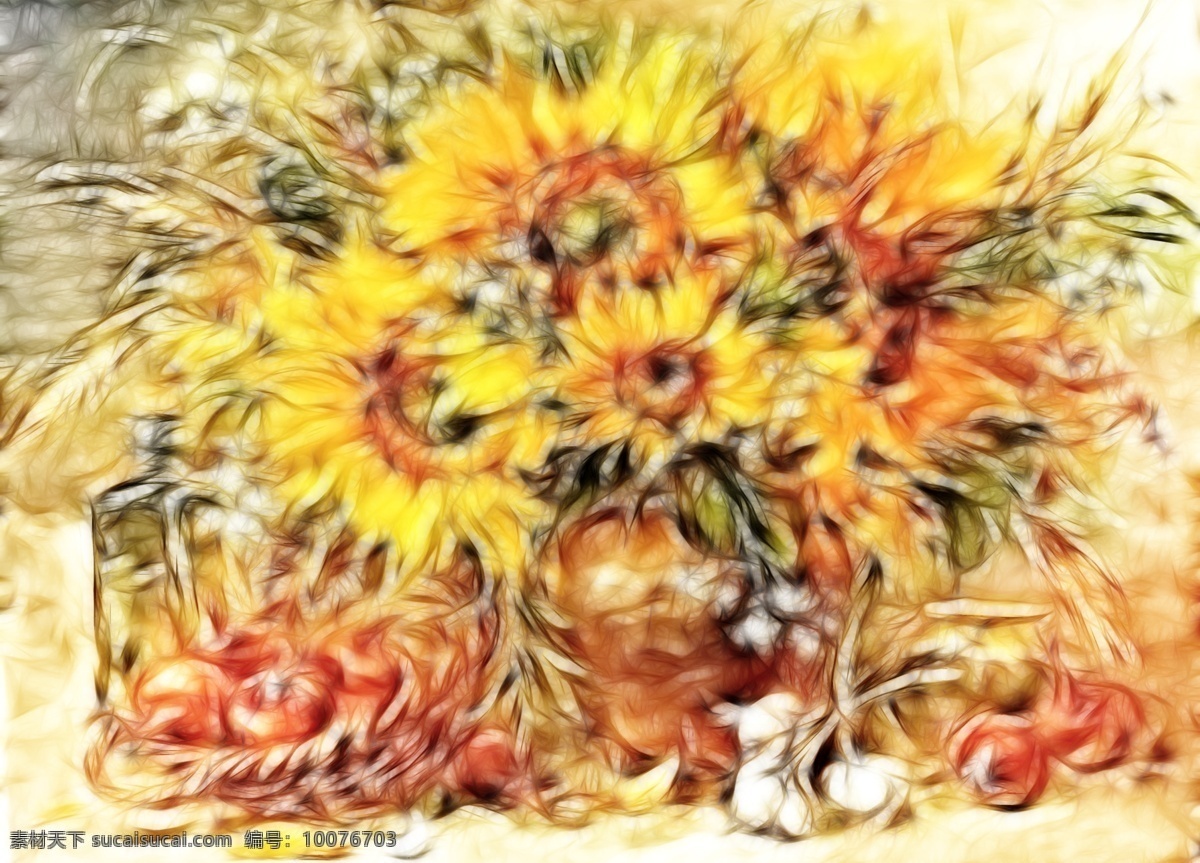 静物画 大蒜 花 花卉 向日葵 装饰素材 无框画