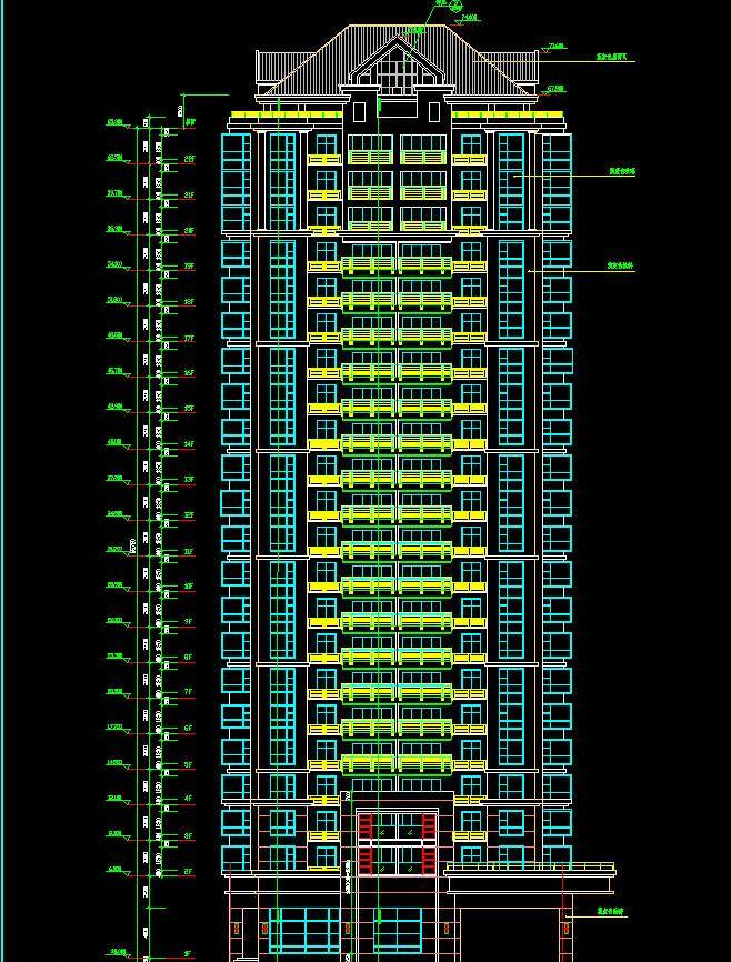 cad 公寓 户型 花园 环境设计 建筑设计 楼层 平面图 施工图 室内设计 4号楼立面图 dwg 图纸 装修 装饰 住宅楼 宿舍楼 小区 样板房 标准层 标准间 诗 美 地方 案 图 源文件 cad素材 室内图纸