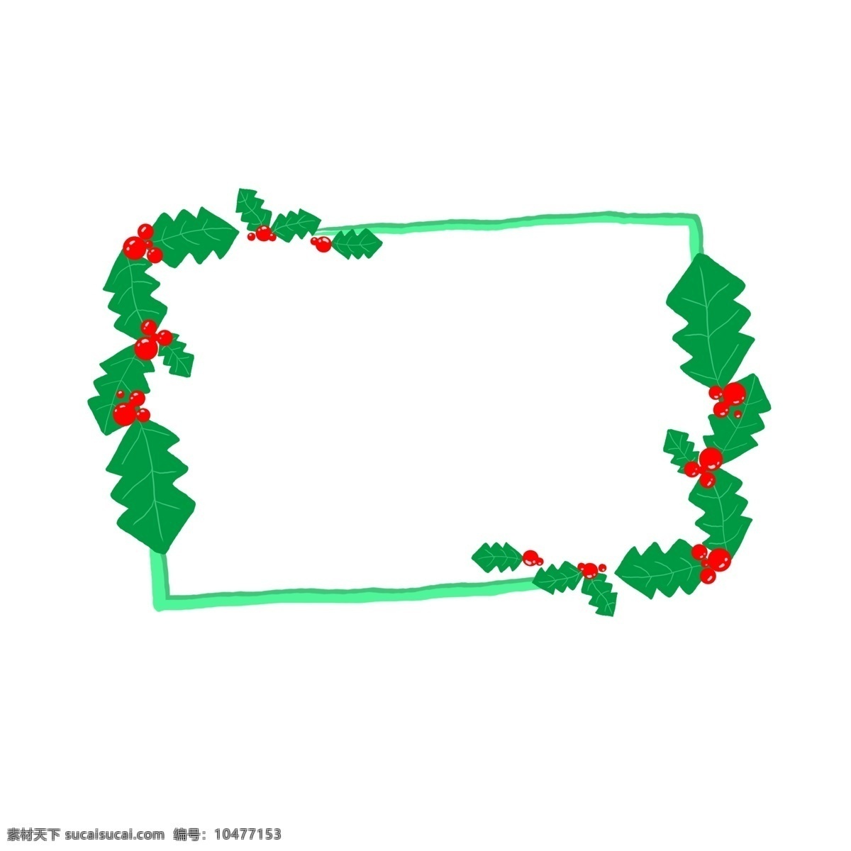 圣诞节 绿色 边框 装饰 绿色边框 边框装饰 装饰边框