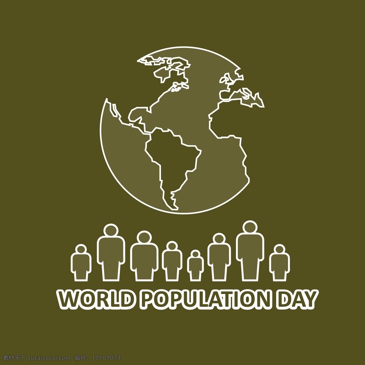 世界 人口日 背景 世界人口日 人口日背景 地球 人物 白色