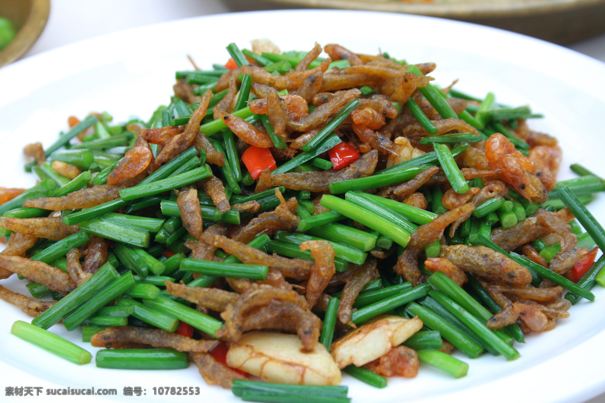 韭菜 花 炒 山坑 鱼 韭菜花 炒山坑鱼 传统美食 餐饮美食