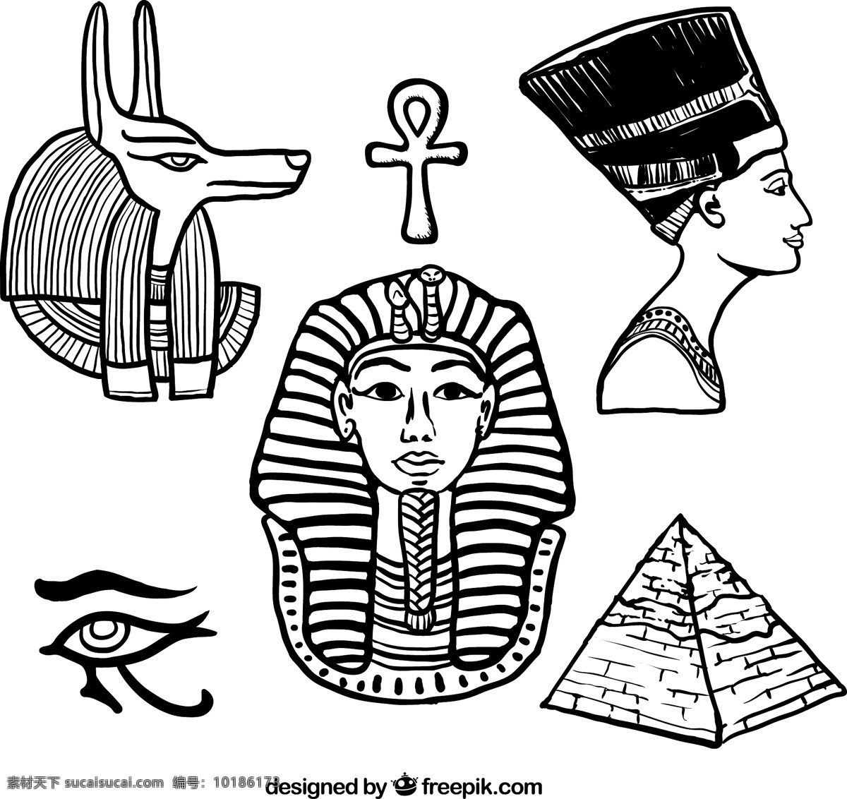 埃及元素 埃及 阿努比斯 沙漠 埃及人 埃及旅游 神象 荷鲁斯神话 法老 金字塔 人头狮身 狮身人面像 古埃及 埃及文化 传统文化 文明古国 四大古国 猫 平面素材