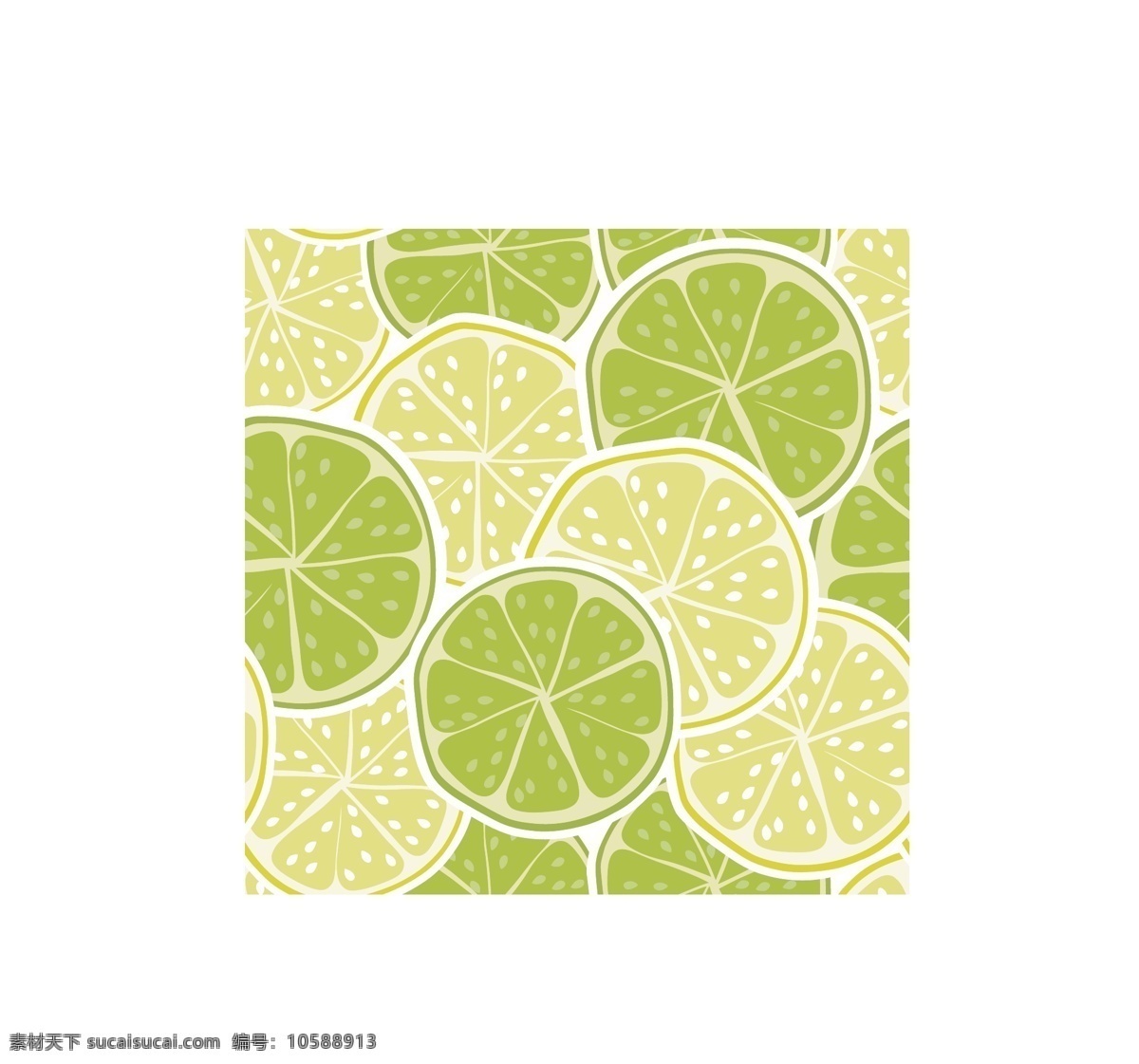 柠檬矢量 水果 无缝贴图 四方贴图 lemon 底纹印刷 背景图 矢量图案素材 底纹边框 抽象底纹