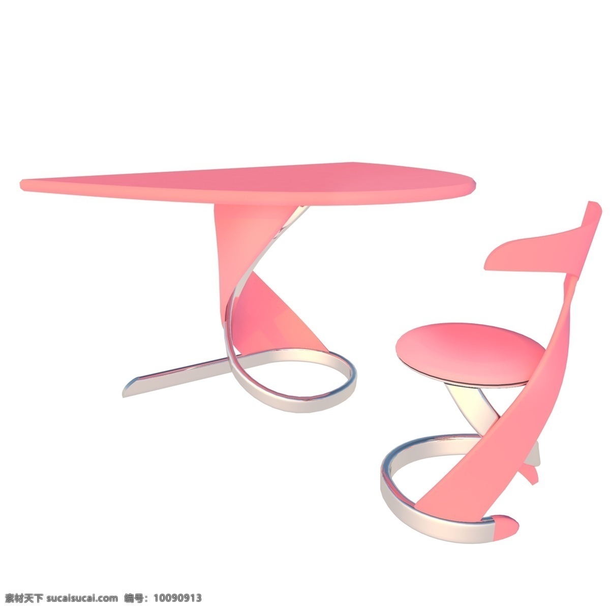 创意 粉色 桌子 椅子