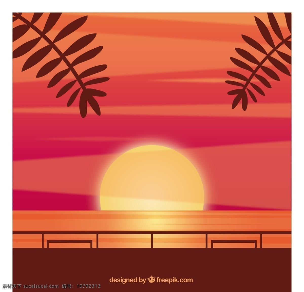 日落海滩 背景 自然 海滩 太阳 地球 景观 树叶 环境 自然背景 日落 室外 黑暗 土地 地面 树枝 乡村 植被