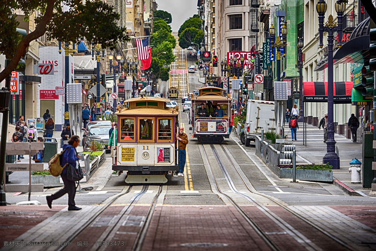 旧金山街景 旧金山 美国 街景 铛铛车 建筑 世界 建筑园林 建筑摄影