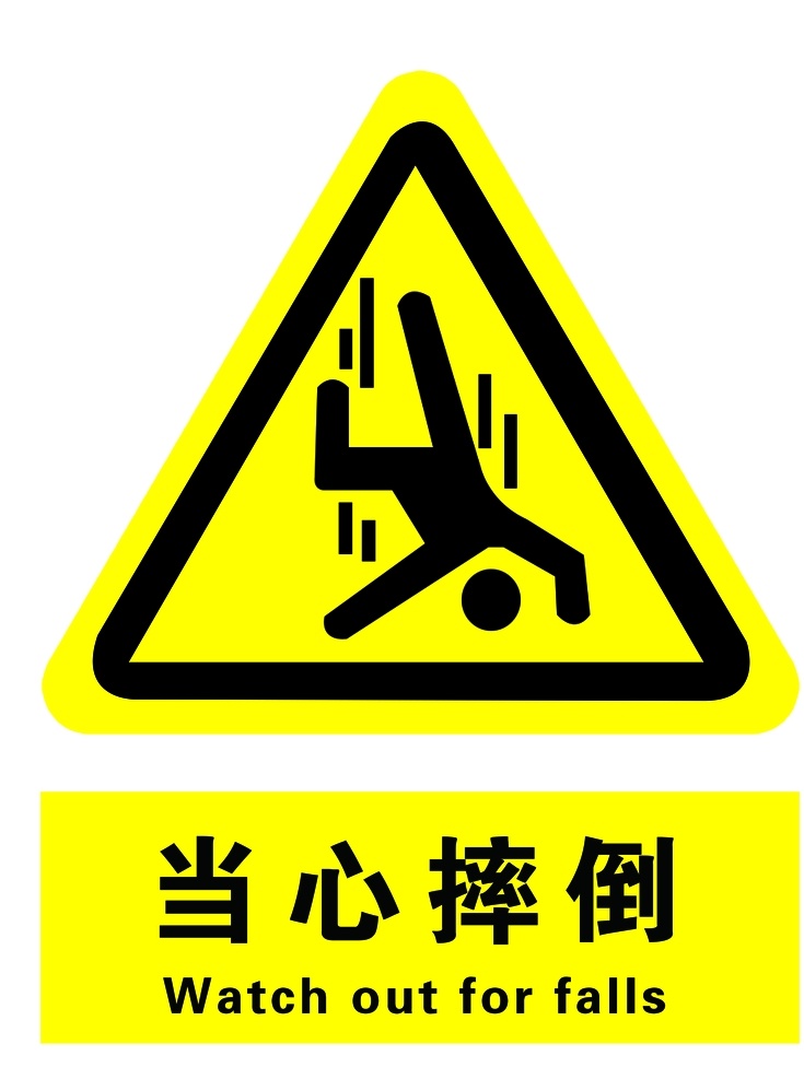 当心摔倒 当心火灾 注意安全 标志 标识 当心爆炸 必须穿工作服 必须戴手套 标志图标 公共标识标志