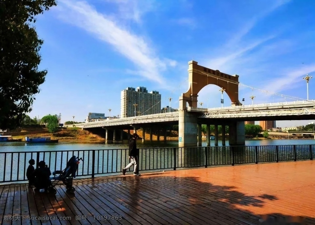 漯河风景 沙澧景区 金山路大桥 自然风景 自然景观