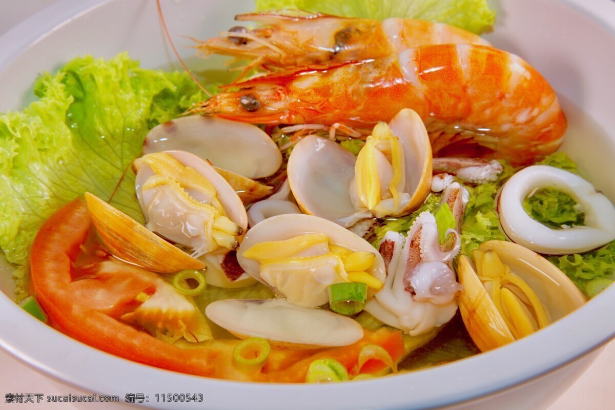 海鲜汤 海鲜 鲜虾 啦啦 苏东 汤 餐饮美食