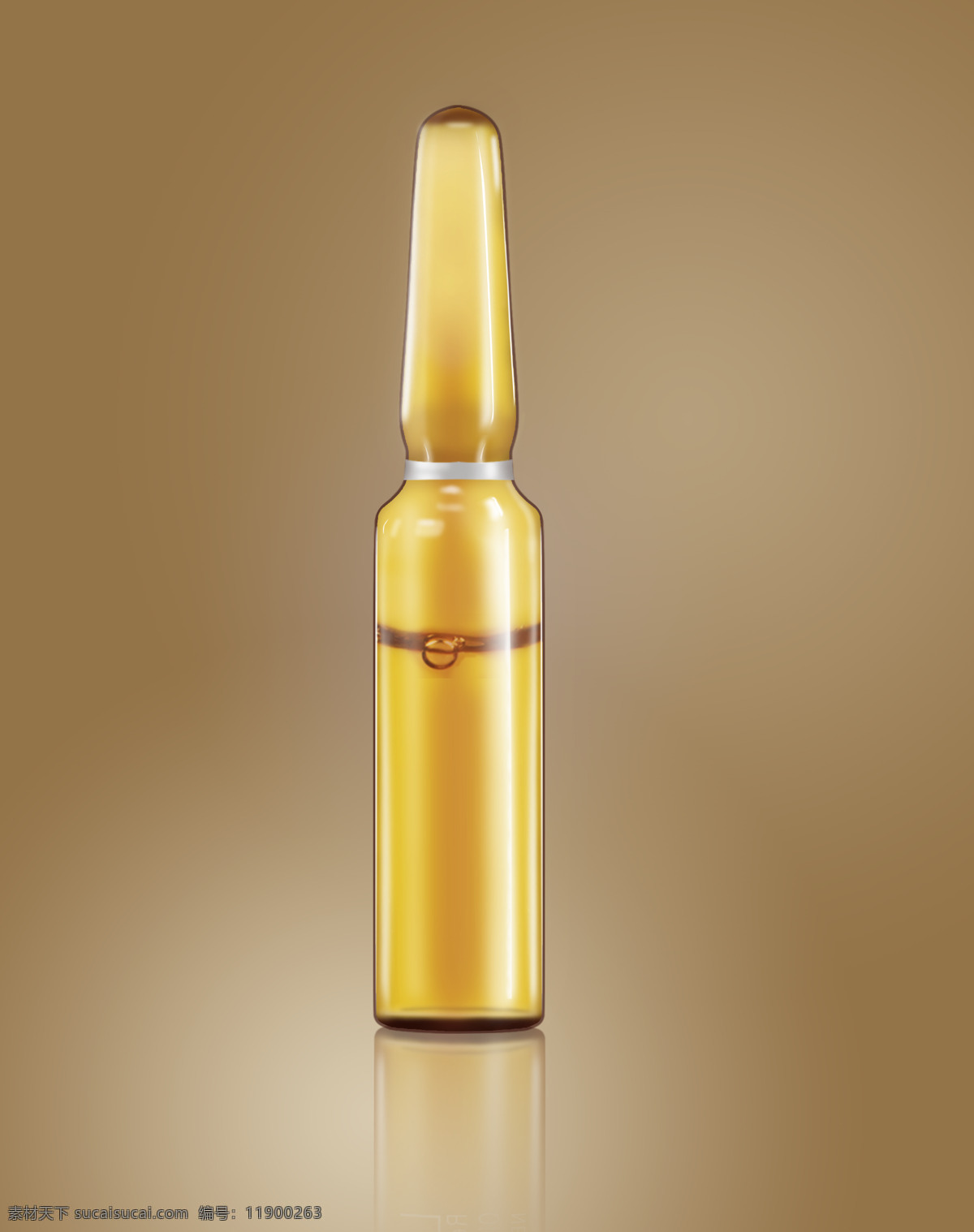黄色 安 瓶 效果图 安瓶 精华 玻璃瓶 精华安瓶 3d设计 3d作品