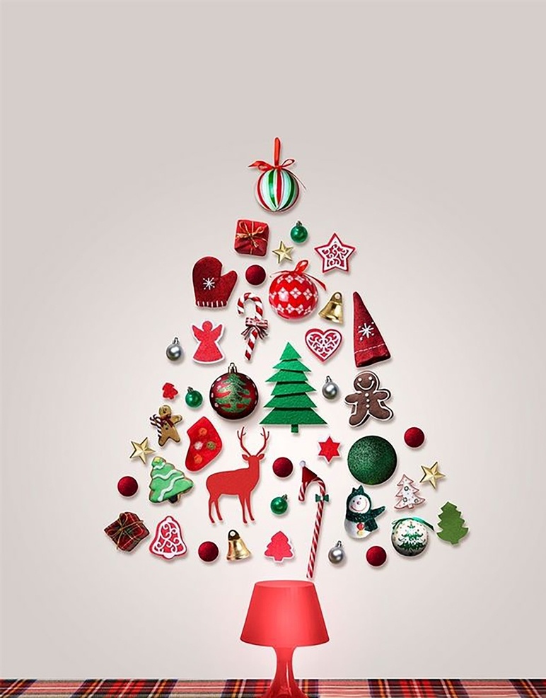 圣诞树 圣诞节数字 圣诞节 西方传统节日 节日装饰 装饰品 圣诞
