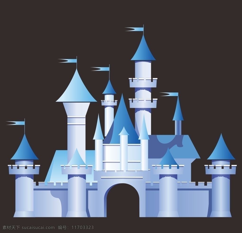 婚礼城堡 矢量城堡 迪士尼城堡 蓝色城堡 主题婚礼背景 城堡婚礼 婚礼 logo 底纹边框 背景底纹