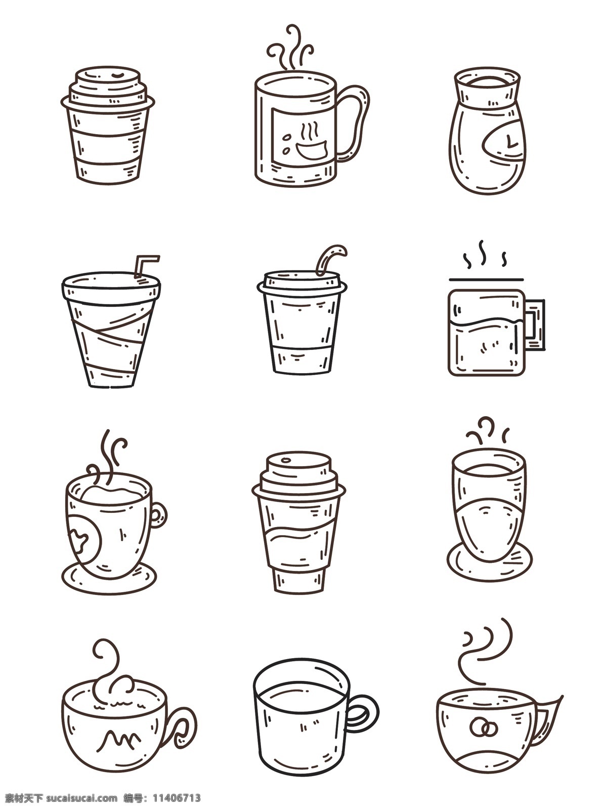 矢量 编辑 杯子 咖啡 图标 咖啡杯子 矢量杯子 可编辑杯子 杯子图标 杯子图片 标志图标 其他图标