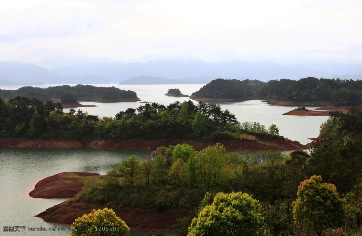 千岛湖 浙江 树木 湖水 山麓 旅游摄影 国内旅游