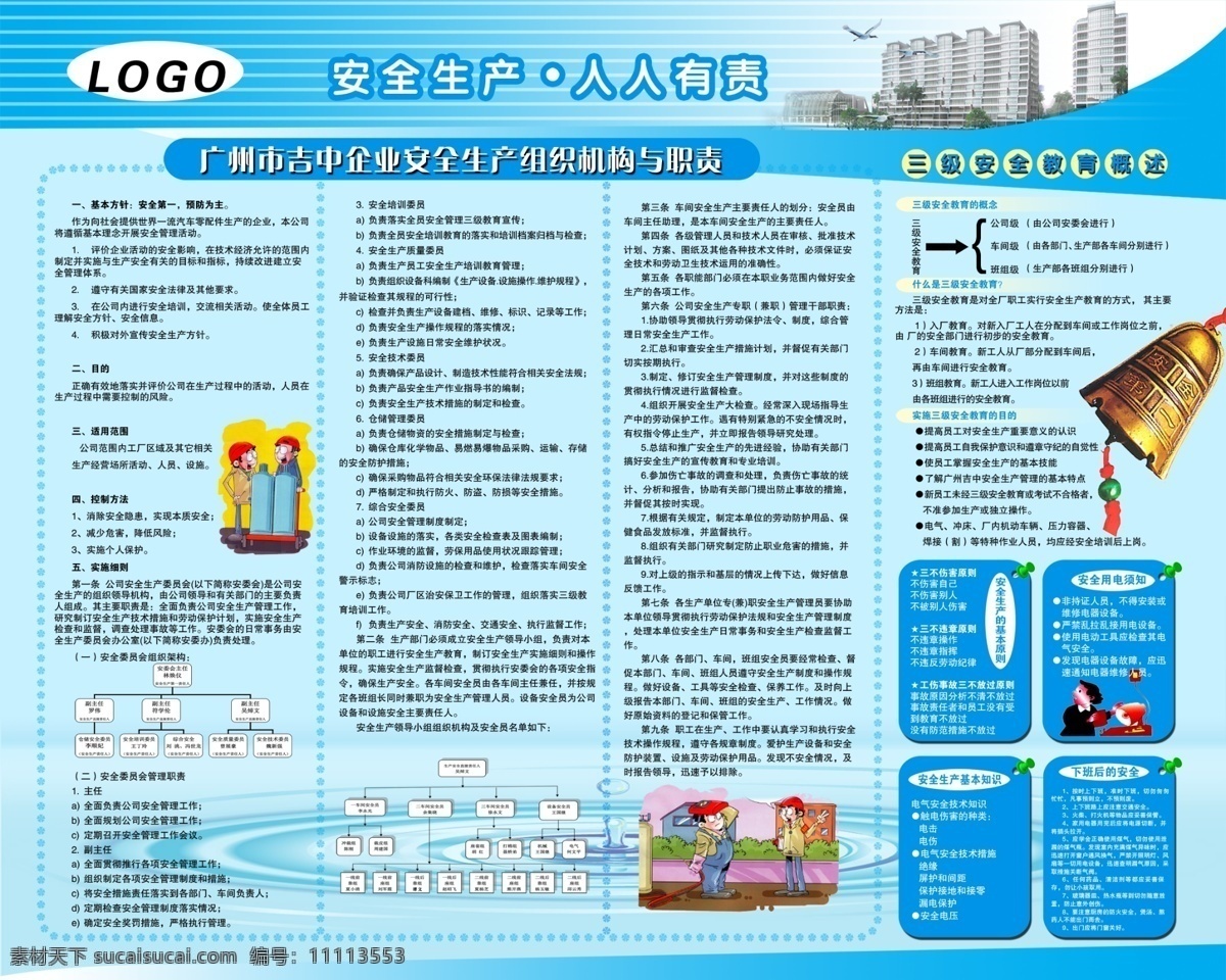 企业 安全 展板 宣传 消防 方针 着火 企业用电 日常用电 电线 液化气 电灯 插座 漫画 停电 楼梯 火灾 生命 爱护 责任 建设 文明 管理 psd文件