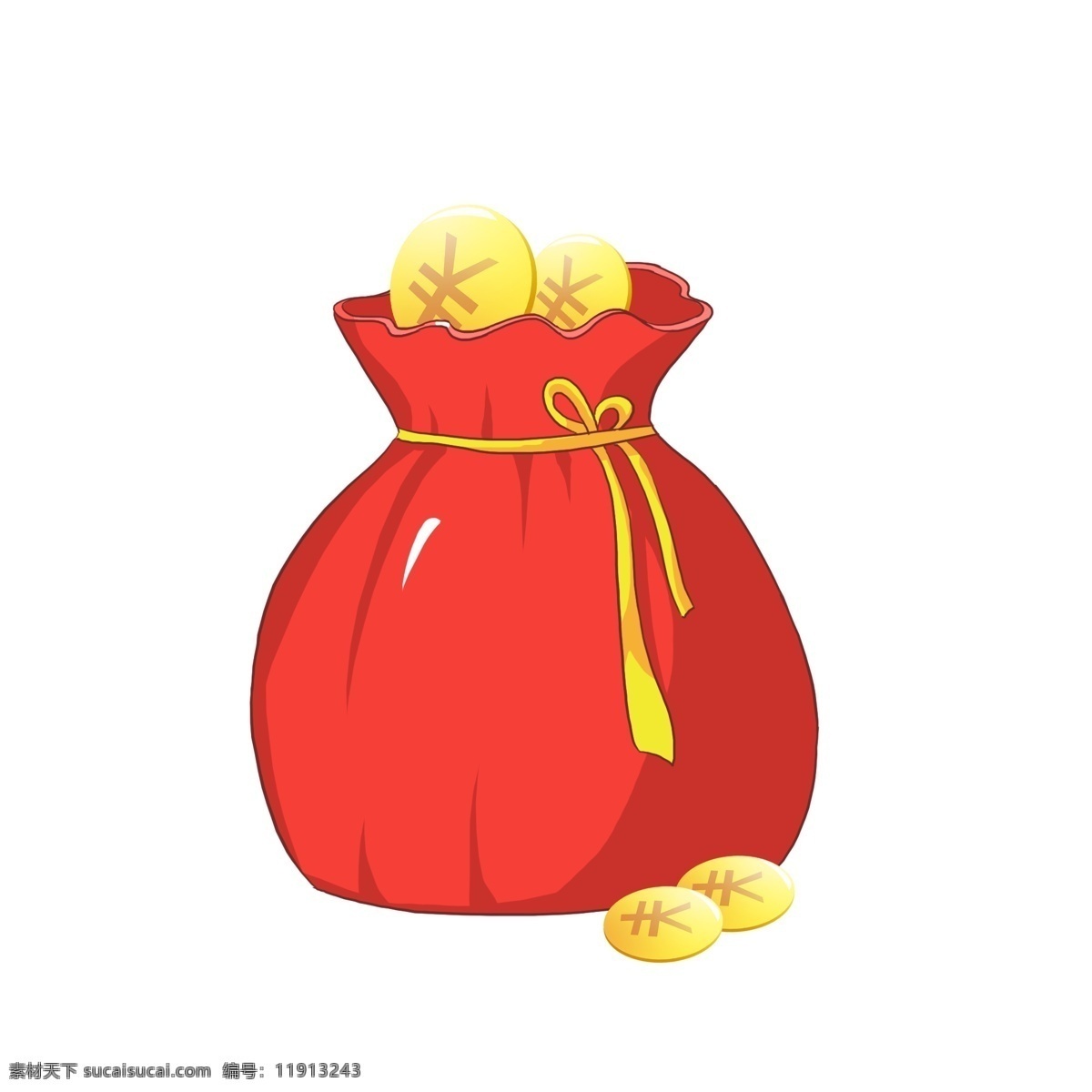 钱袋 红包 红色 插画 手绘 电商 促销 金融 货币 热卖 活动 钱袋红包 红色钱袋 矢量图