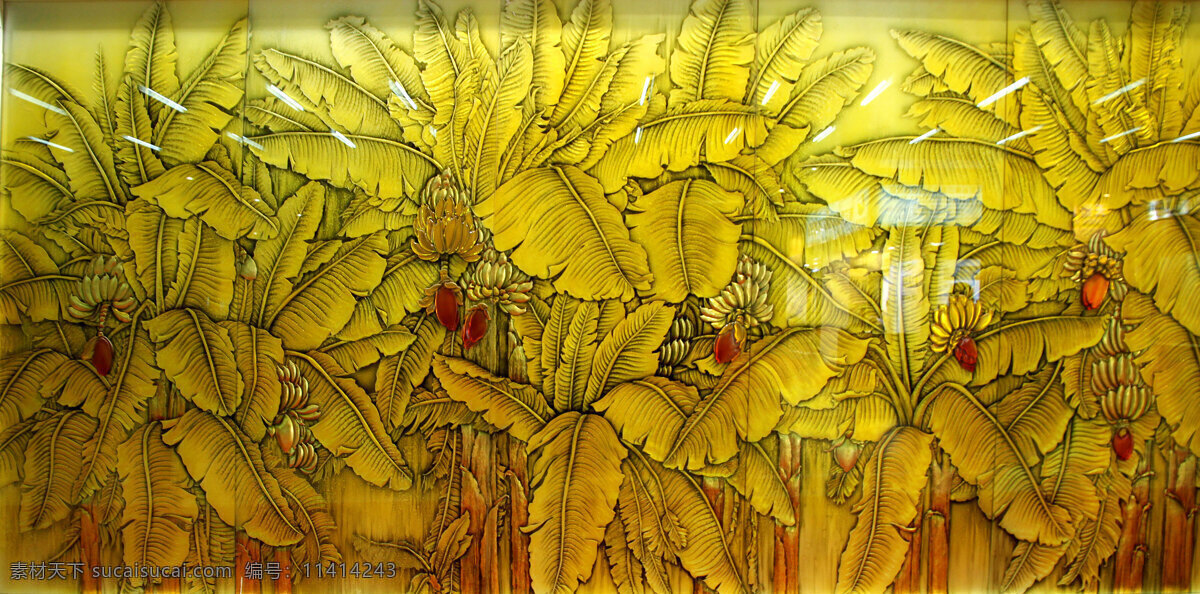 椰子树 艺术玻璃 冰晶 画 冰晶画 雕刻玻璃 浮雕 深雕 棕榈树 高档装饰画 底纹边框 背景底纹