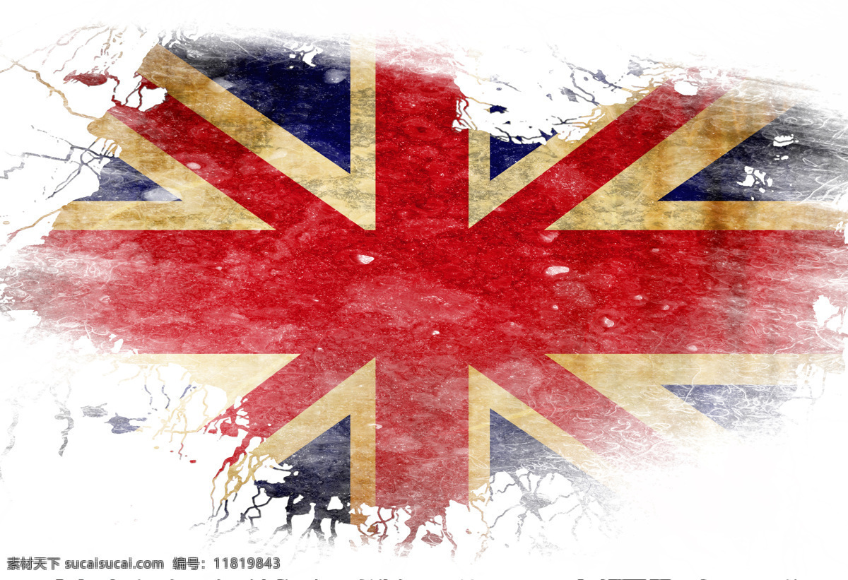 英国国旗 国旗 国旗图案 国旗背景 墨迹喷溅 其他类别 生活百科 白色