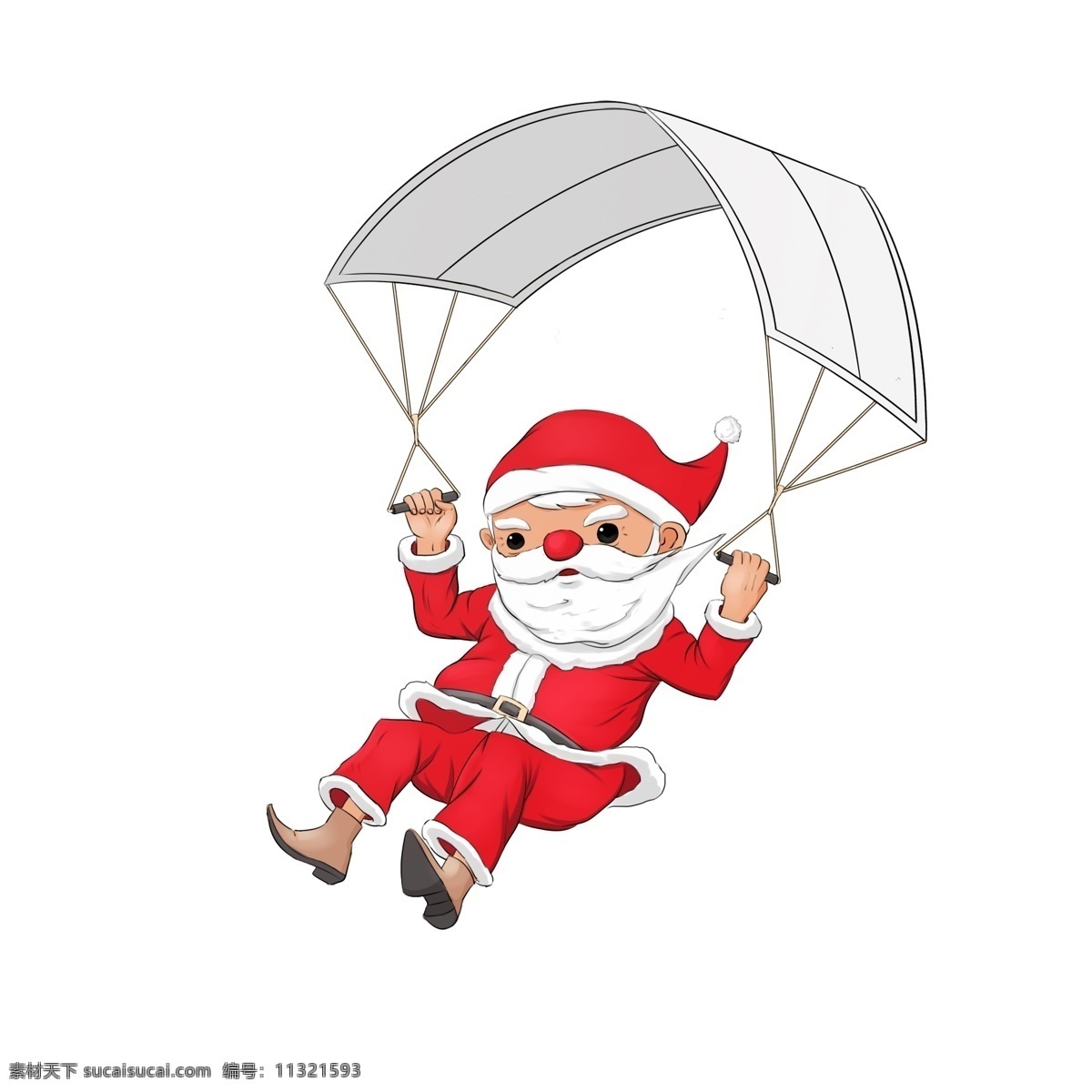 圣诞节 圣诞 夜 带 降落伞 圣诞老人 从天而降 圣诞夜 卡通圣诞老人 可爱圣诞老人 手绘圣诞老人 下坠 下滑