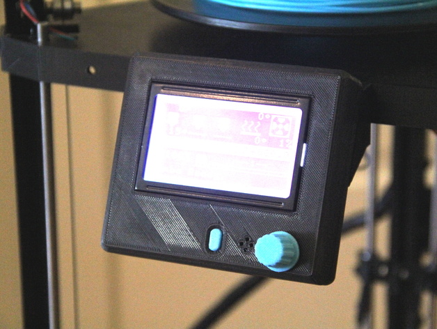 3dr reprapdiscount 全 图形 智能控制器 情况 下 3d打印模型 3d 打印 模型 lcd reprap stl 灰色