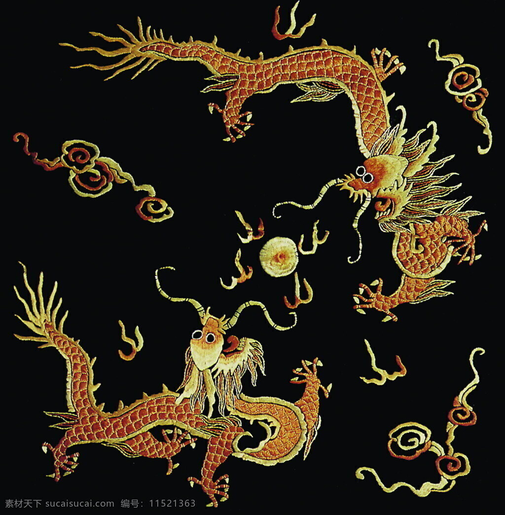 古代插图 龙飞凤舞 古代书画 设计素材 其它插图 书画美术 黑色