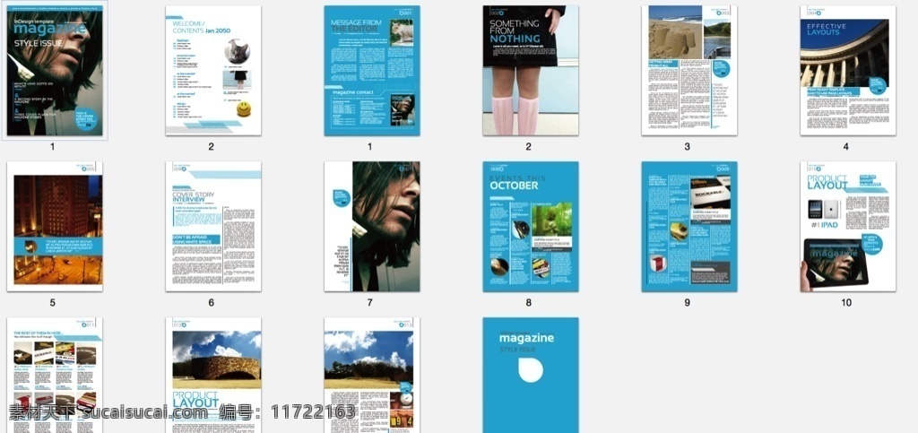 indesign 英文 画册 id adobe 蓝色 圆 白色 画册设计 abr