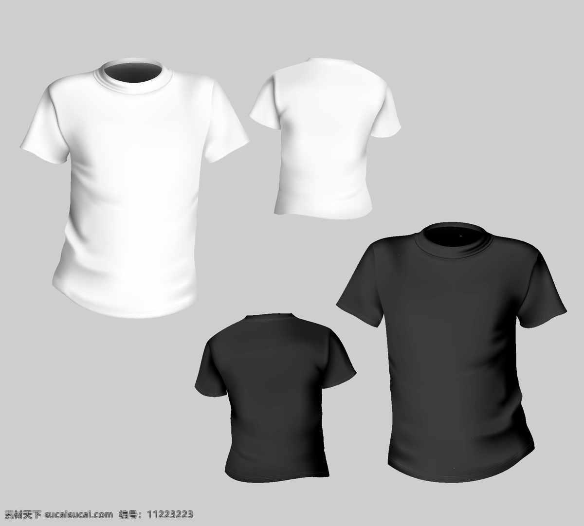 服装设计 t shirt 矢量 模板下载 效果图 正面 背面 tshirt 其他服装素材