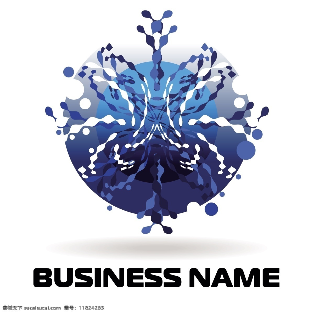 创造性 蓝色 风格 企业 标识 向量 集 矢量标志 商业 创新 标志 白色