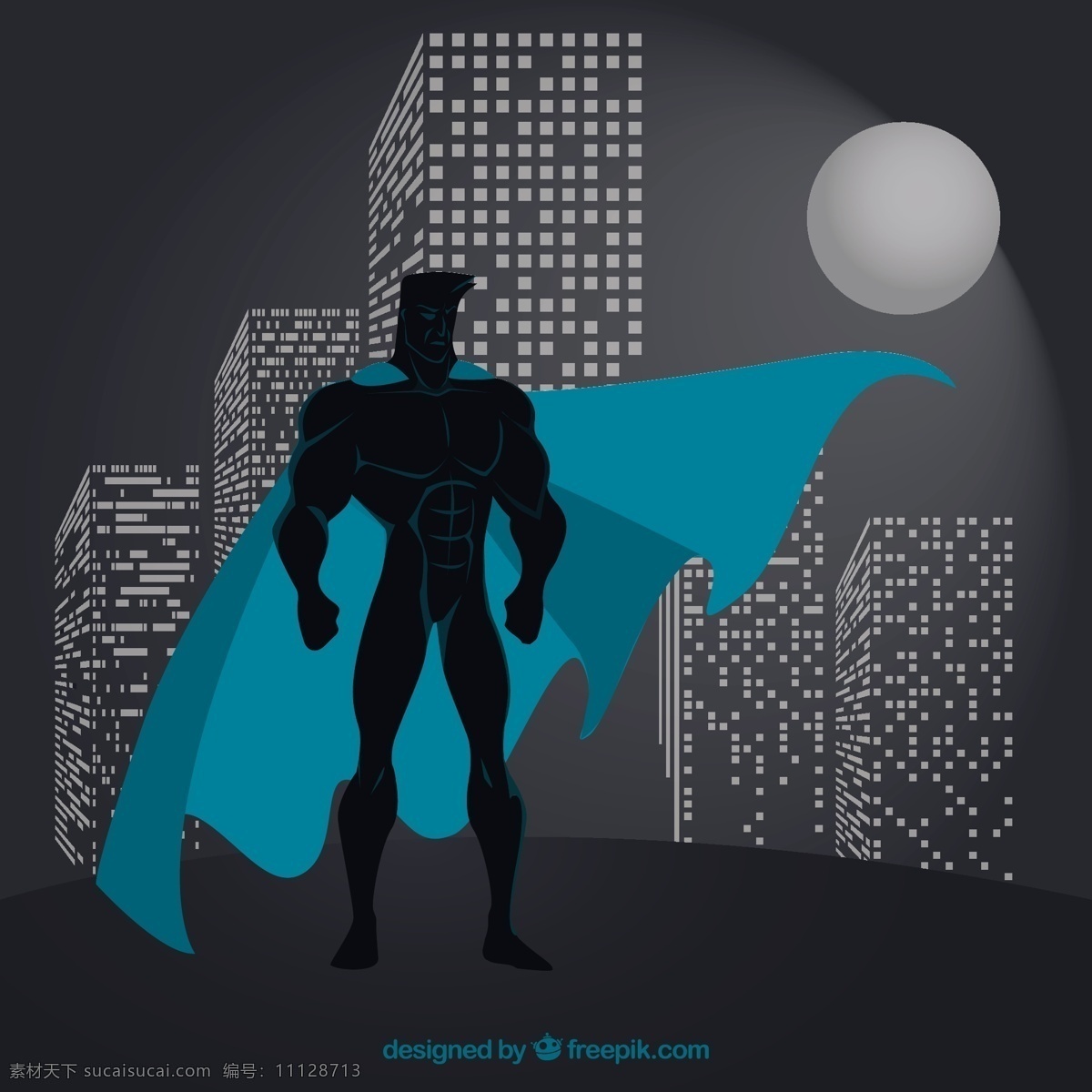 英雄看市 城市 人物 超级英雄 看 英雄 正义 镇 力量 保护 服装 披肩 功能强大 黑色