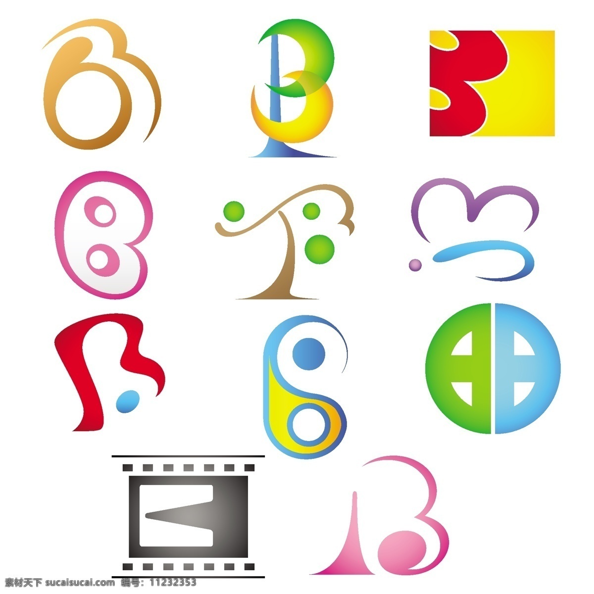 图标 标识 商业图标 公司图标 创意字母b 企业 logo 创意 标志图标 网页小图标 白色