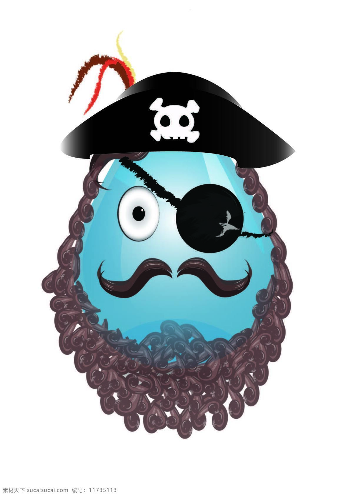 海盗 头像 动漫动画 动漫人物 胡子 水滴 眼罩 盗 设计素材 模板下载 海盗头像 psd源文件