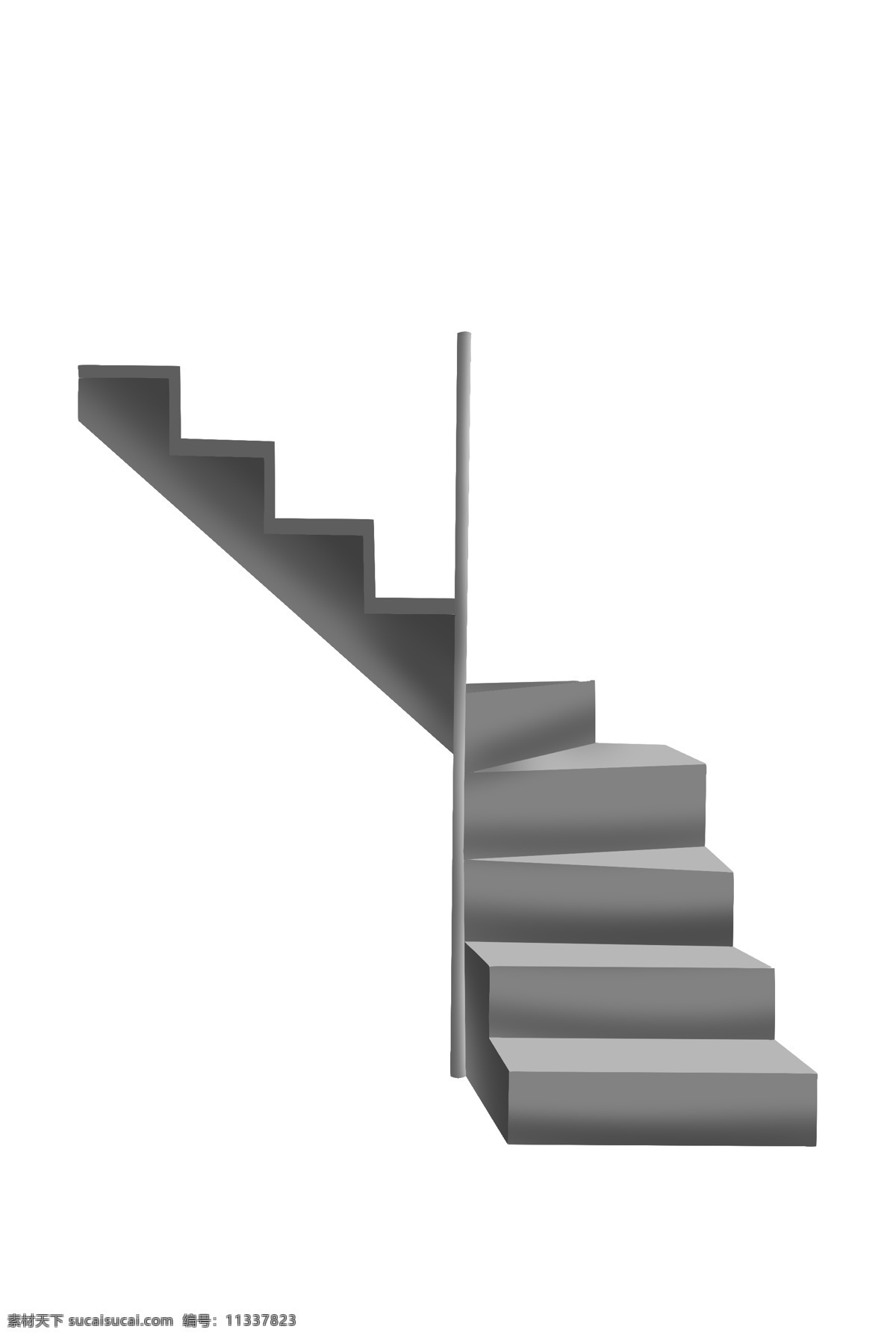 灰色 立体 楼梯 插画 攀爬楼梯 灰色楼梯 立体楼梯 楼梯插图 建筑 爬楼梯 楼梯房