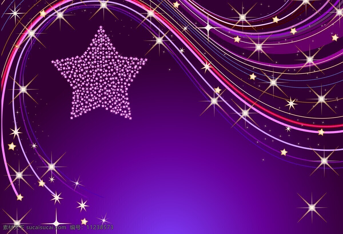 绝 美 紫色 星光 背景 绝美 节日庆祝 文化艺术