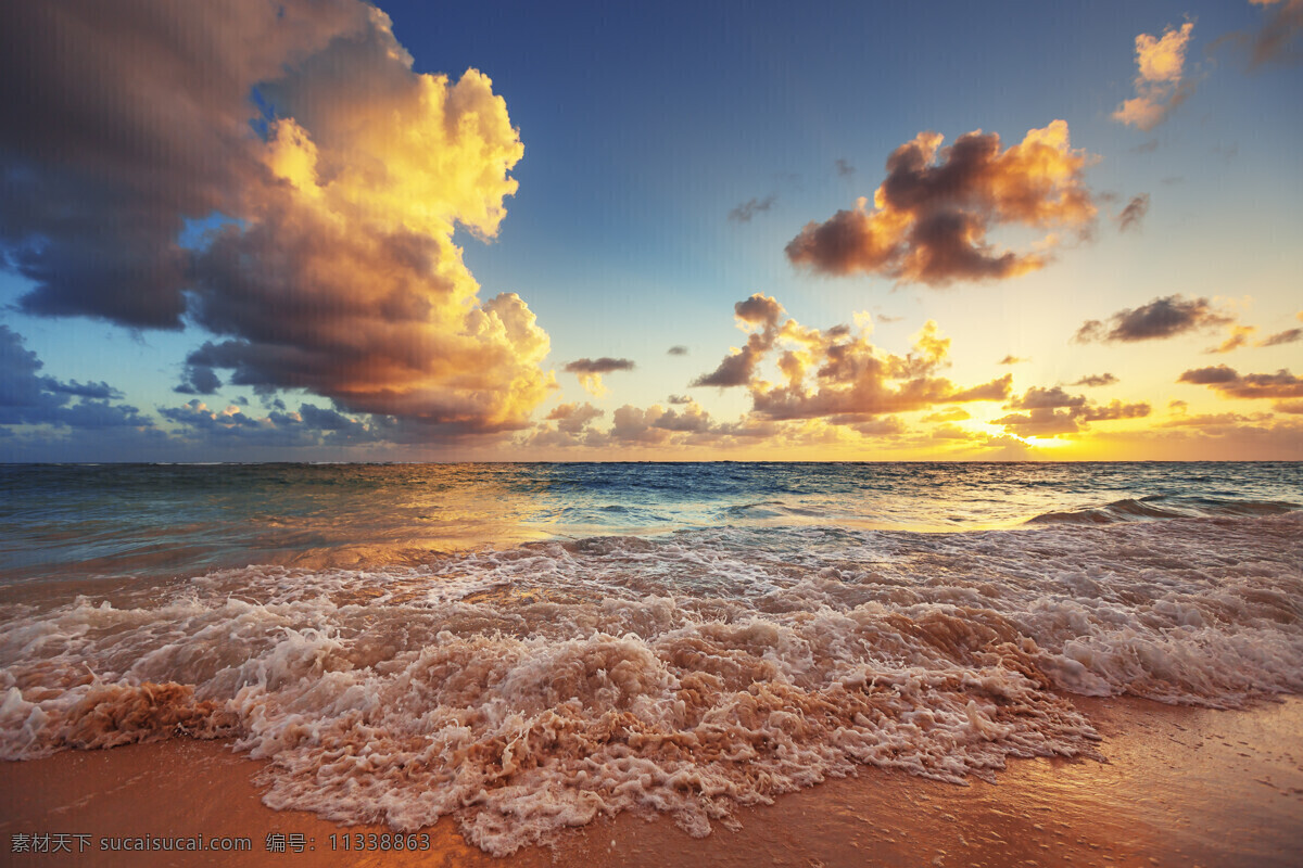 沙滩海岸 阳光沙滩 海滩 美景 夕阳 阳光 自然风光 大自然 风景 天空 云朵 自然风光壁纸 自然景观 自然风景