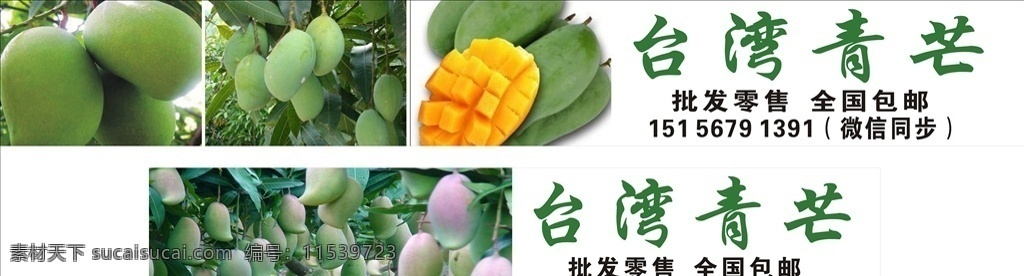 芒果海报 青芒 彩芒 水果海报 台湾青芒 展板模板