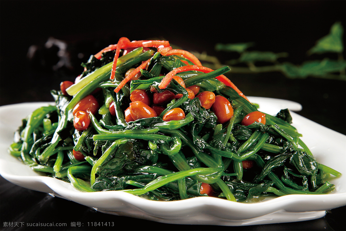 果仁菠菜图片 果仁菠菜 美食 传统美食 餐饮美食 高清菜谱用图