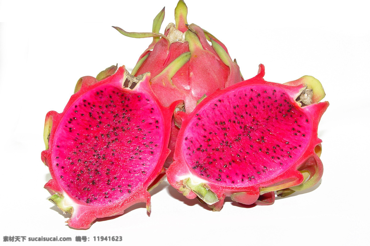 红心火龙果 红肉火龙果 越南火龙果 水果食物摄影 水果 生物世界