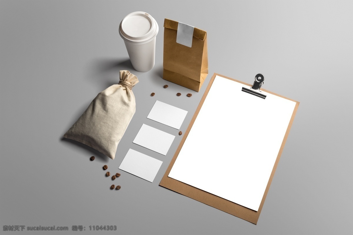 快餐 餐饮 vi 样机 模板 咖啡杯 纸杯 咖啡豆 卡片 名片 样机模板 vi样机 企业形象vi 餐饮vi样机 文件夹 布袋 纸袋 打包袋