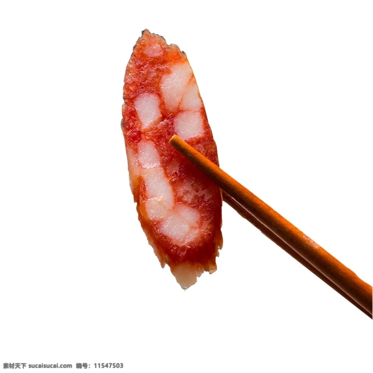 筷子 夹 片 香肠 免 扣 图 新鲜食材 一块 斜切 好吃的 用筷子 夹起 一片香肠 免扣图
