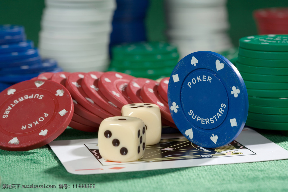 赌桌 上 筹码 扑克 赌博 赌场 博彩 骰子 影音娱乐 生活百科