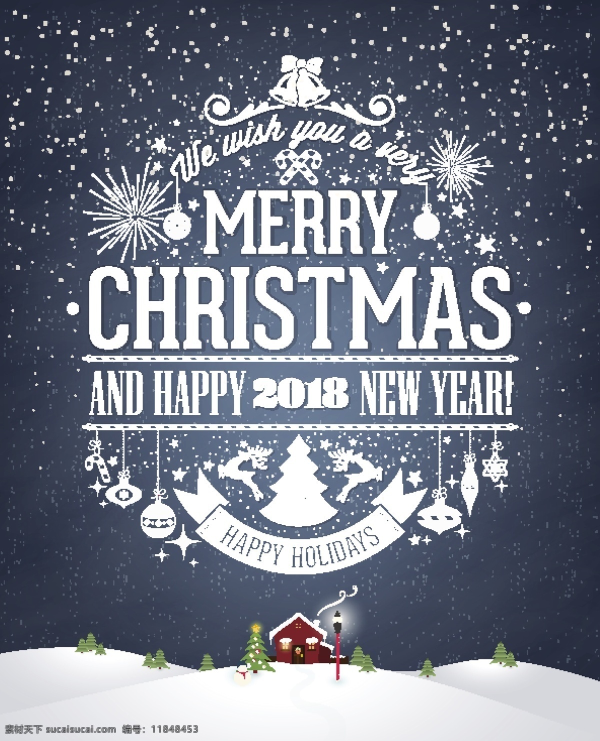 精美 2018 圣诞节 元旦 卡通 冬季 x展架 圣诞贺卡 圣诞海报 圣诞节海报 创意 时尚 圣诞 红色 双旦 快乐 艺术 字体