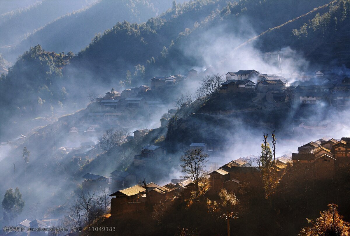 仙境图片 巍山 农村 早晨 仙境 农村风光 自然景观 自然风景